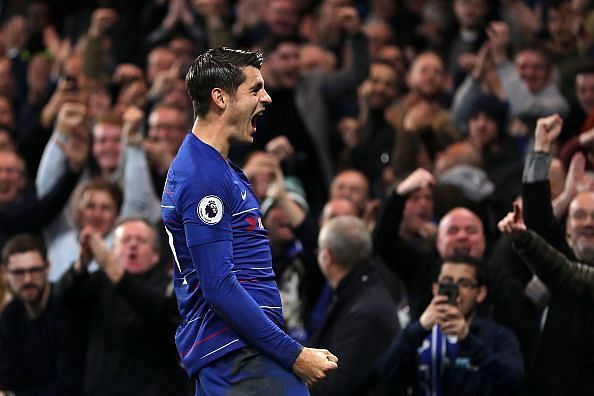 Chelsea FC's Ãlvaro Morata was in blazing form against the Eagles